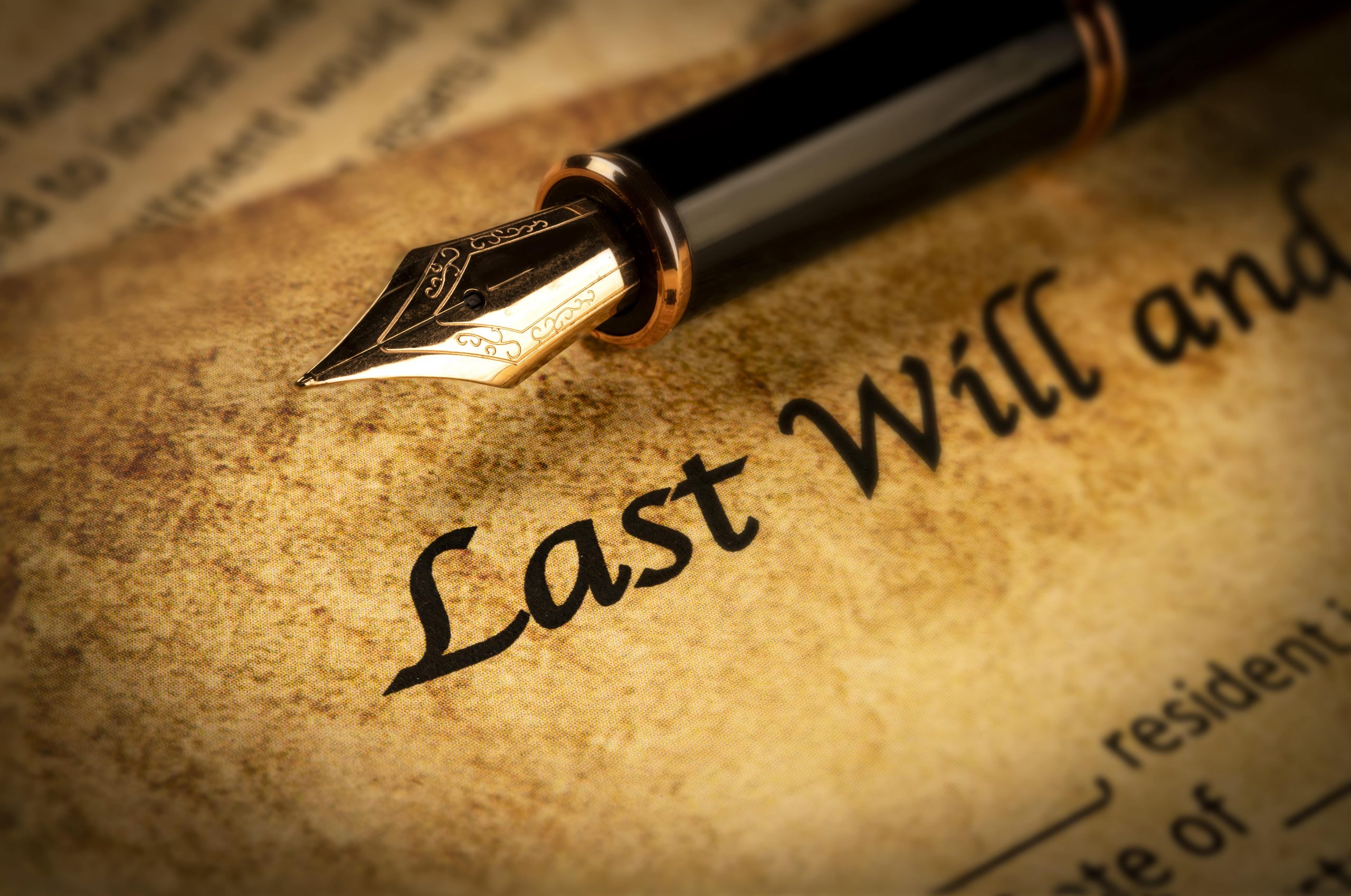 working out how to change the estate distribution from a will